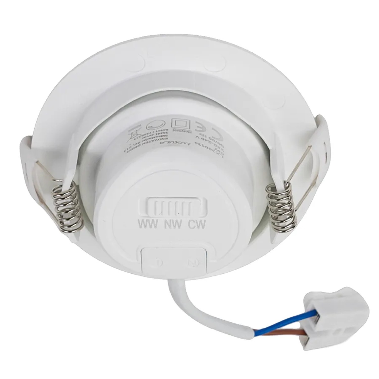LUXULA LED Einbauspot, 6er-Set, dimmbar, Farbwahl, 7W, weiß. Downlight mit Netzteil.