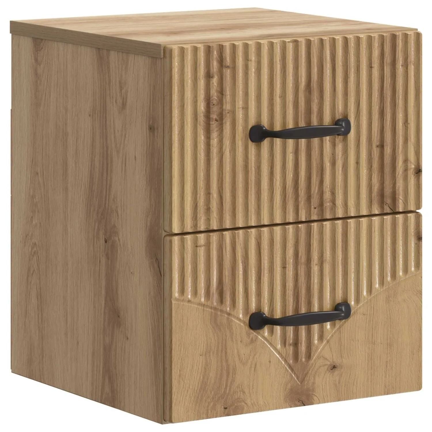vidaXL Wandmontierter Nachttisch Artisan-Eiche 34,5 x 33 x 40 cm 898993