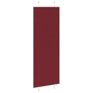 vidaXL Plissee, bordeauxrot, 70x200 cm, aus Polyester. Fensterdekoration für Sicht- und Sonnenschutz.