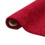 Gerollter, roter Snapstyle Hochflor Teppich Mona, 80x160cm. Weicher Velours Teppich.