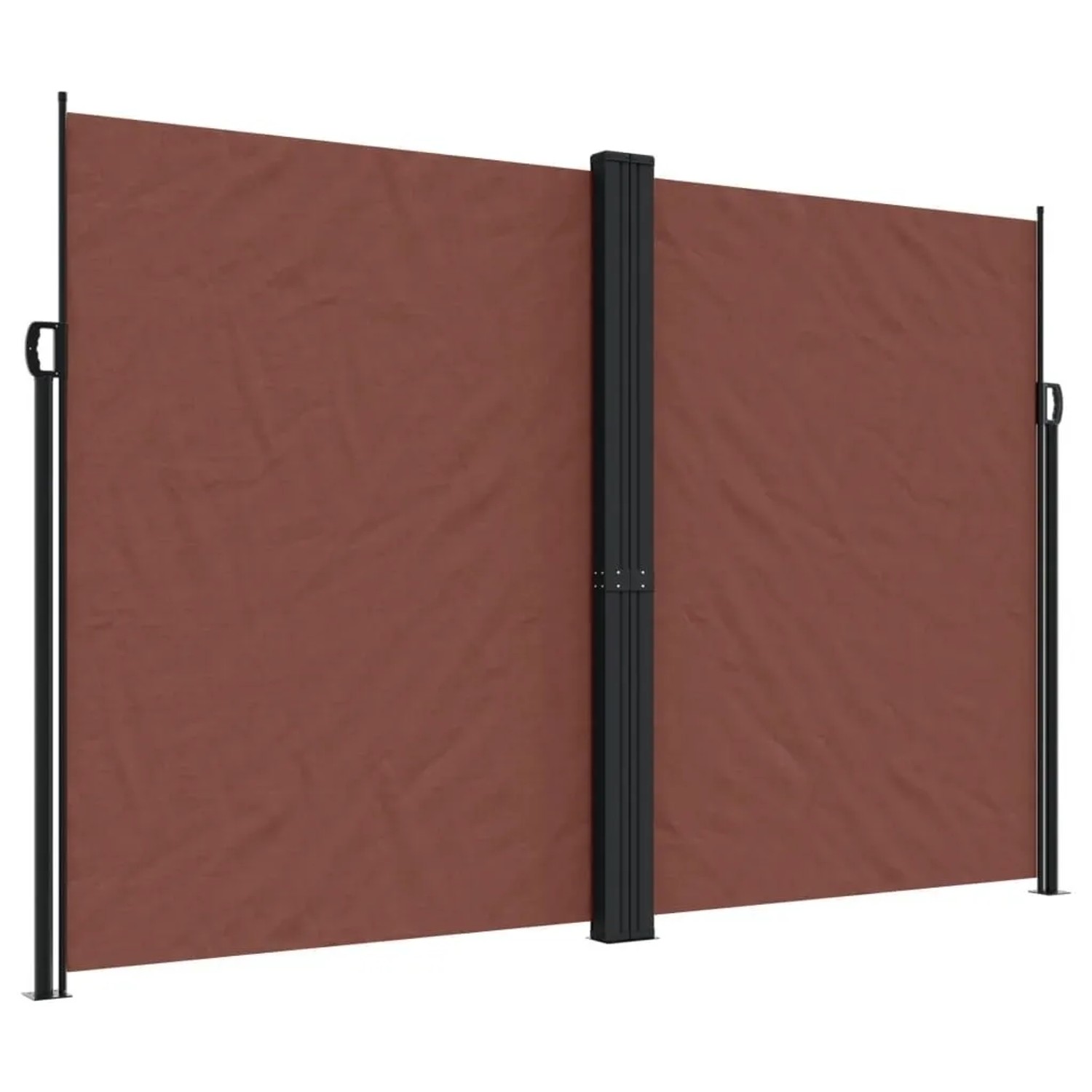 vidaXL Seitenmarkise Ausziehbar Braun 220x1000 cm 4004779