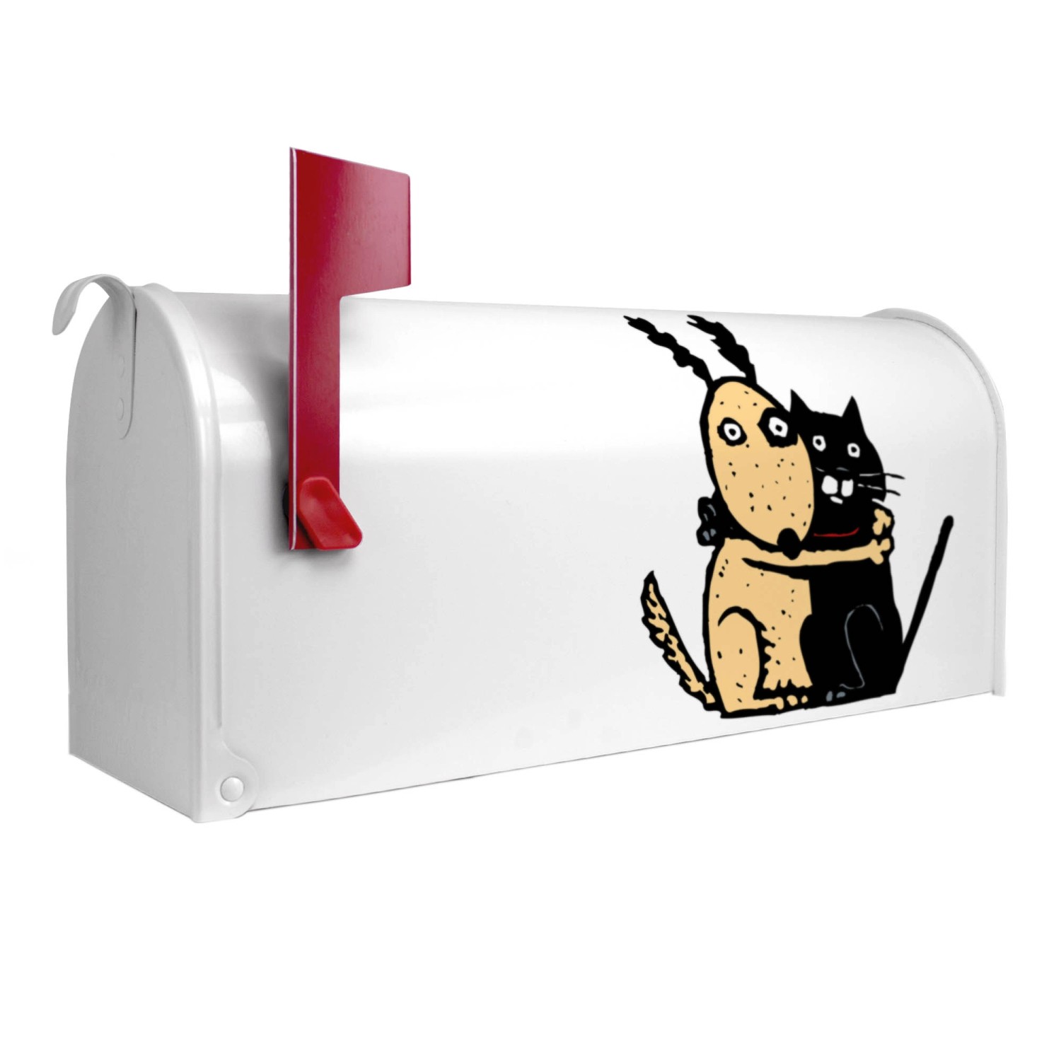 Banjado Amerikanischer Briefkasten Weiß 48x22x16cm US Mailbox Letterbox Pos günstig online kaufen