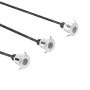 Lindby Gracelle LED Bodeneinbauleuchten, 3er Set, Alu, für Terrasse & Garten.