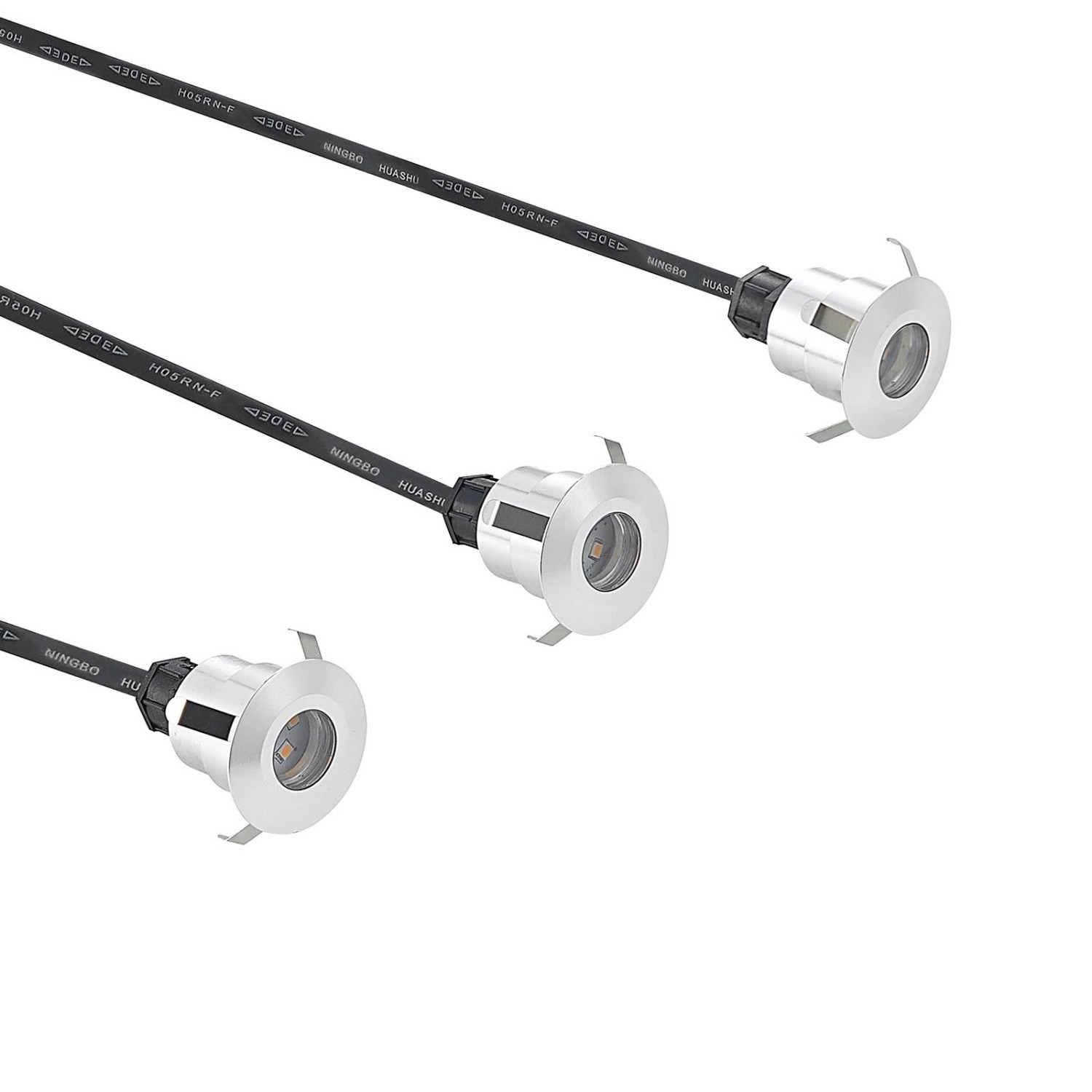 Lindby LED Bodeneinbauleuchte Gracelle 9934048 Modern in Alu aus Aluminium 3-flammig