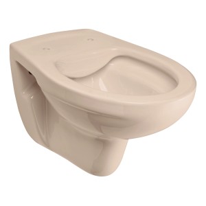 Calmwaters Wand-WC, spülrandlos, Bahamabeige. Hänge-WC für Bad und WC.