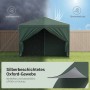 Grüner WOLTU Pop-Up Pavillon 3x3m: Wasserdichtes Pagodenzelt für Garten, Camping & Feste.