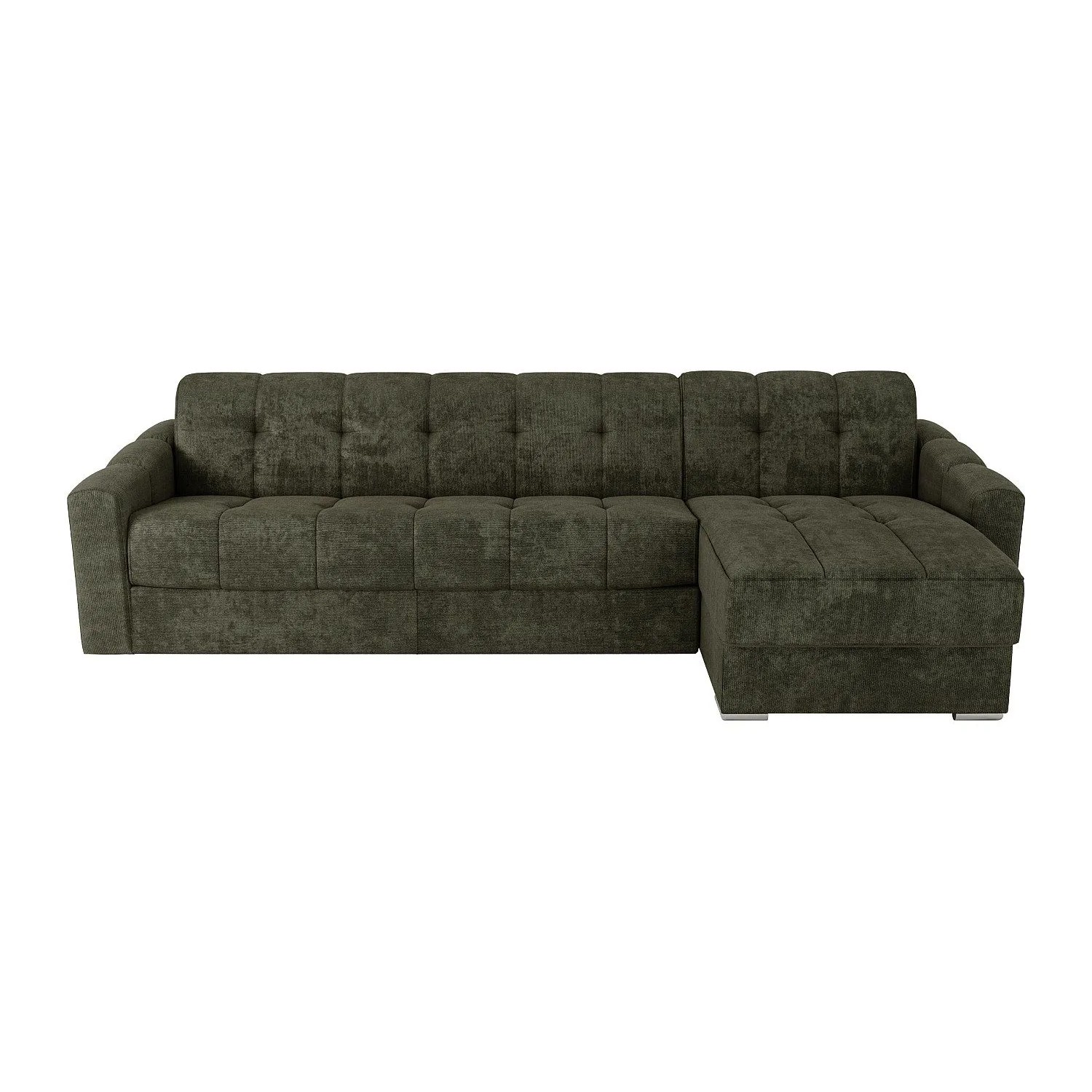 Vente-unique Schlafsofa Darielo Khaki 275 cm