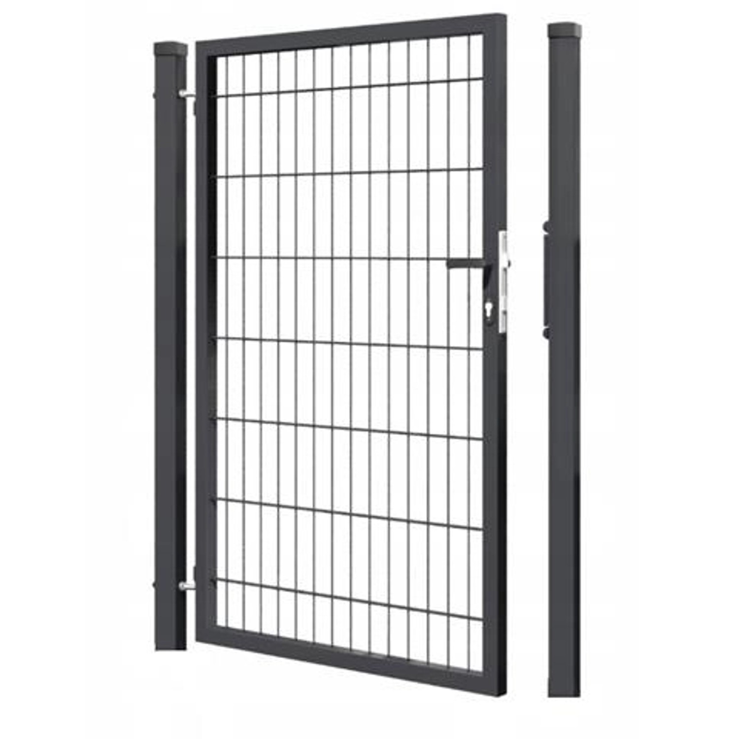 GEWA Gartentor Economy Einflügelig 1m Breit 1,4m Hoch Doppelstabmattentor R günstig online kaufen
