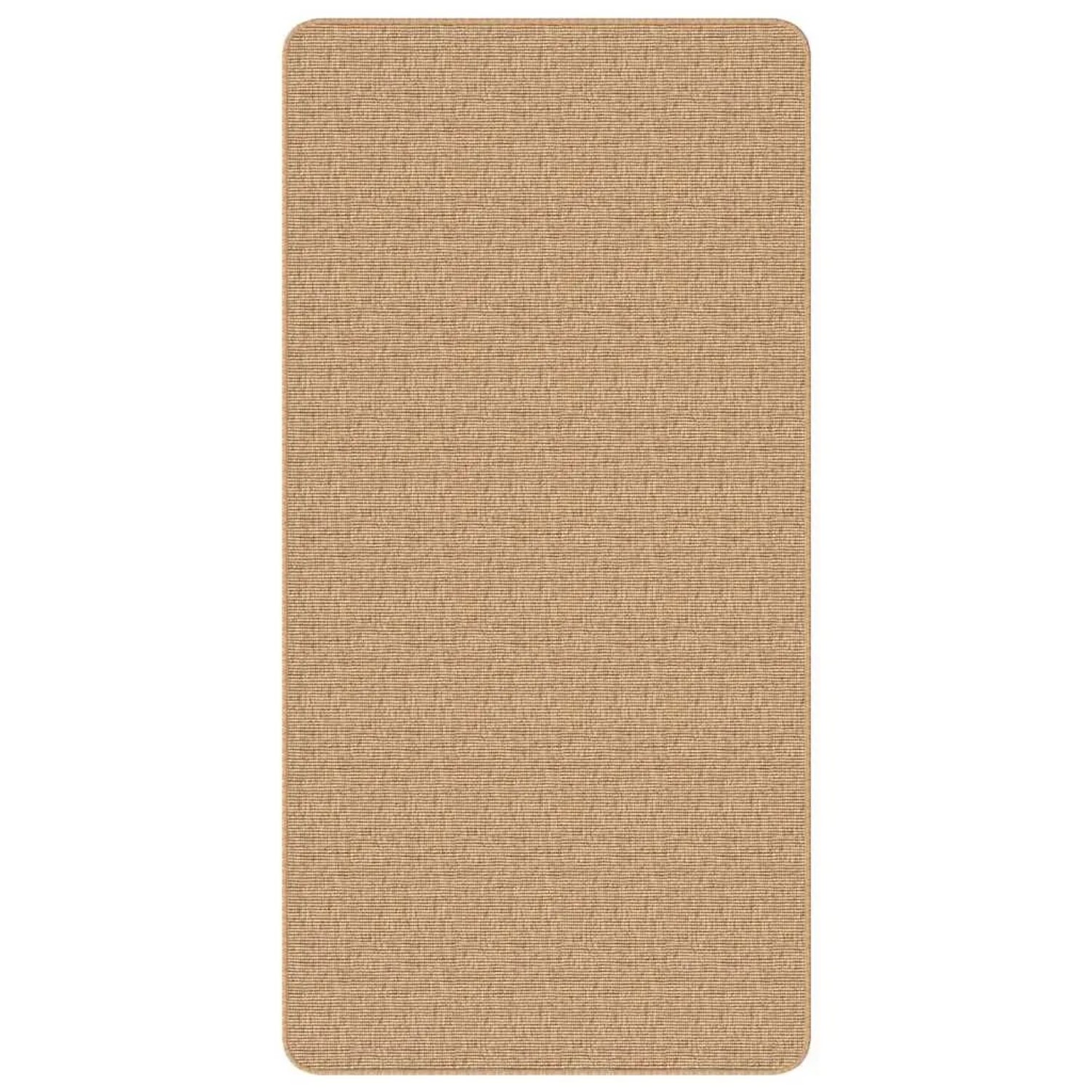vidaXL Teppich Jute mit Latexrücken 80x160 cm Natur 245284