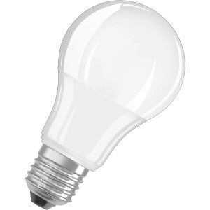 Bellalux E27 LED-Lampe in Glühlampenform, 4,9W, 470lm, 9,5x5,5cm. Warmweißes Licht für Wohnräume.