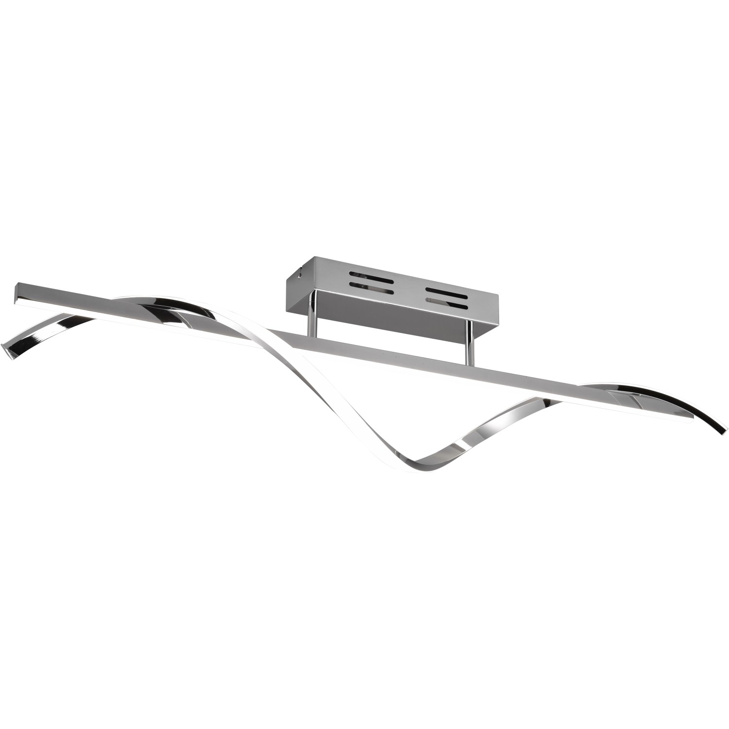 Reality LED-Deckenleuchte R62201106 Isabel Chrom Metall B/H/T: ca. 100x25,5 günstig online kaufen