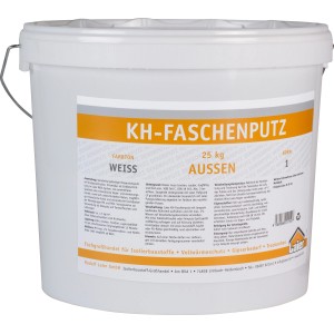 Eimer Laier Kunstharz-Faschenputz, 25 kg, weiß, Körnung 1 mm. Fassadenputz für Aussen.