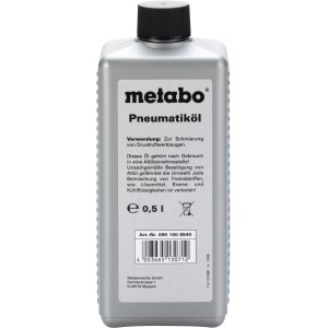 Metabo Spezialöl 0,5 l für Druckluftwerkzeuge, Zubehör für Kompressoren.