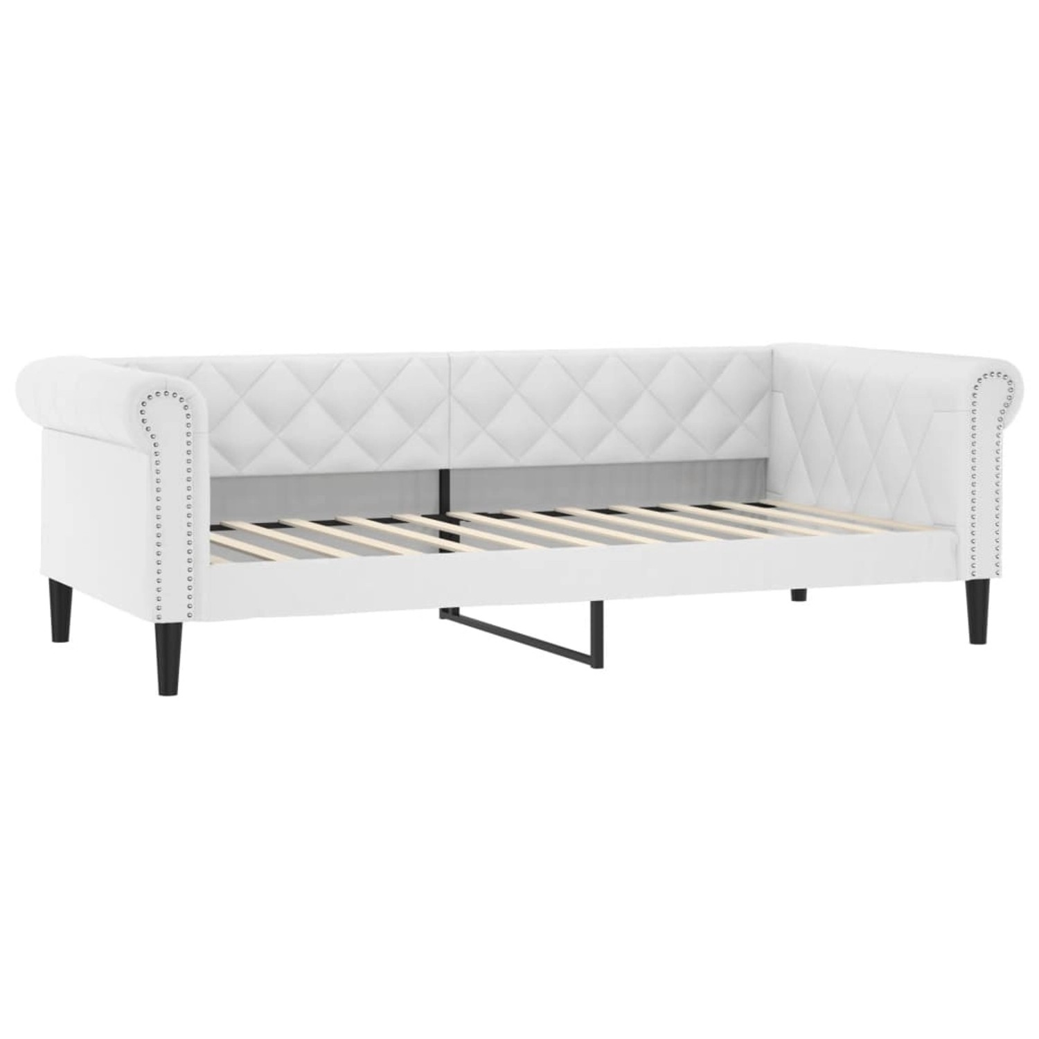 vidaXL Tagesbett Weiß 80x200 cm Kunstleder 354223