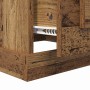 Detailansicht: vidaXL Couchtisch Altholz mit Schublade, Holzwerkstoff, 50x50x35 cm.
