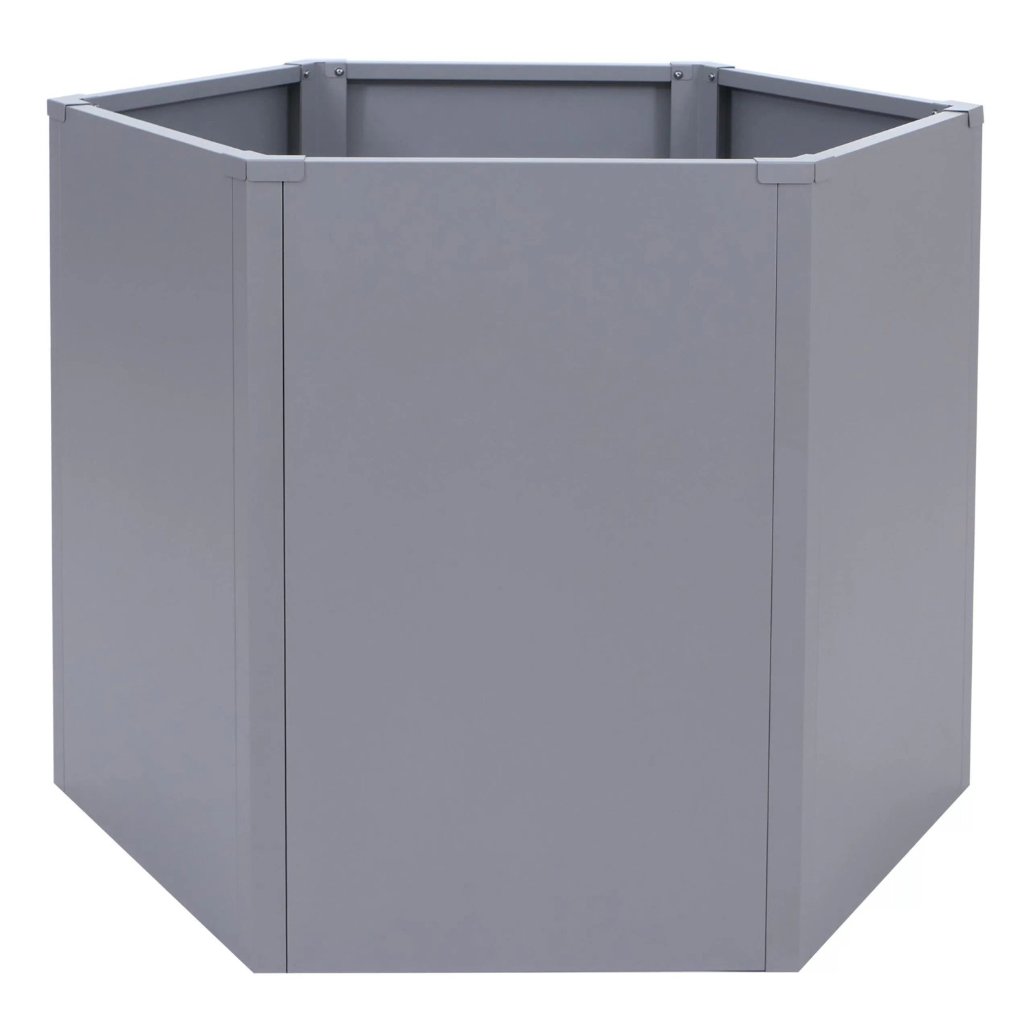 PROREGAL Hochbeet HxBxT 77x100x88cm Metallhochbeet Pflanzbeet Grau Blumenkasten Pflanzkübel Garten Stahl
