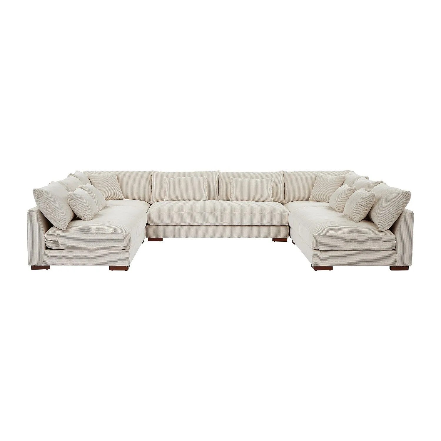 Vente-unique Sofa Ohne Schlafmöglichkeit Sperone Beige 375 cm