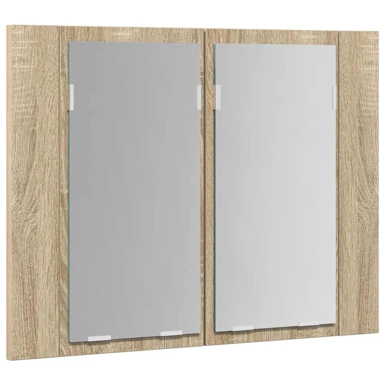 vidaXL LED-Bad-Spiegelschrank Sonoma-Eiche 60x12x45 cm Acryl 804959