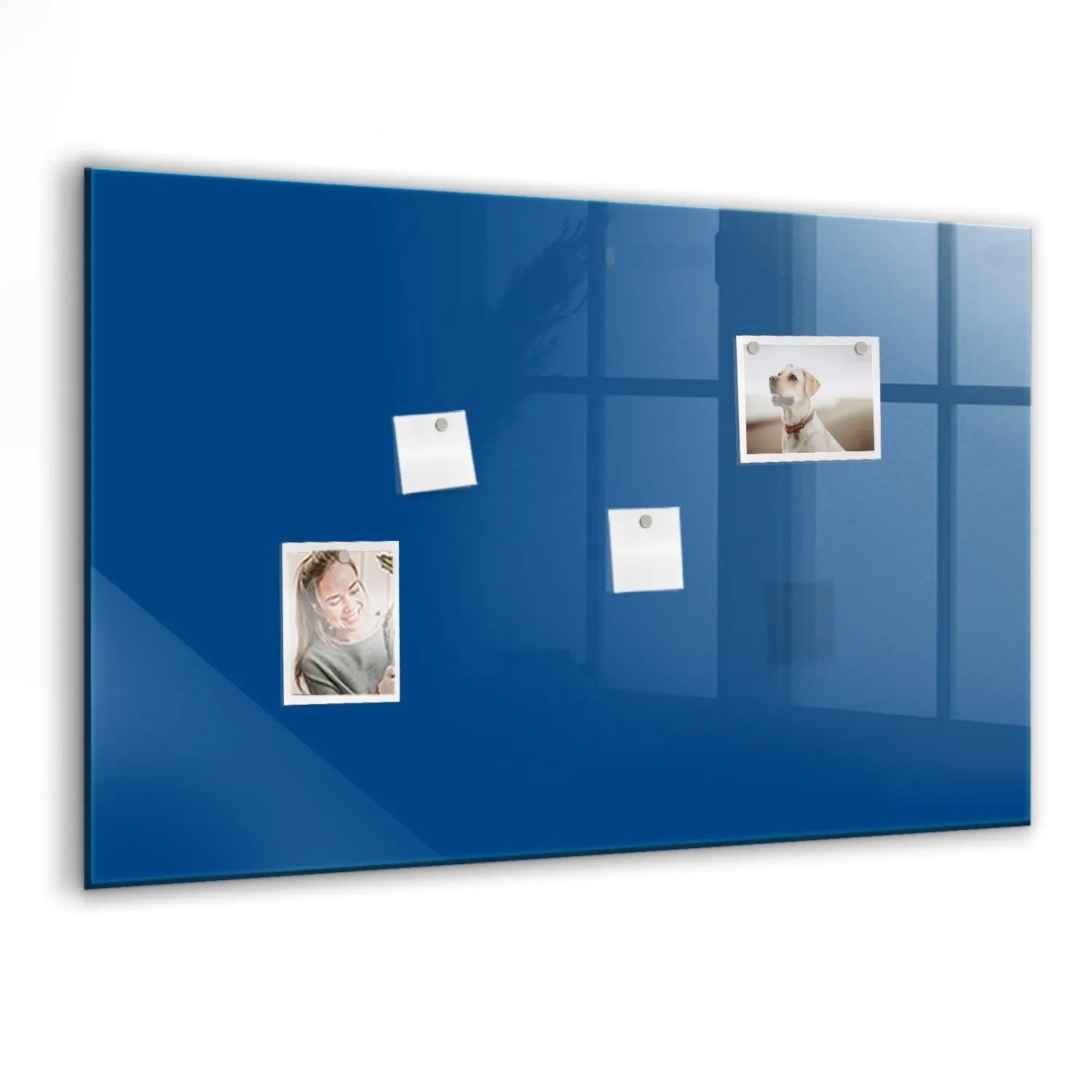 Tulup Beschreibbare Glasmagnettafel Blaue Farbe 90x60 cm Magnettafel Büro G günstig online kaufen