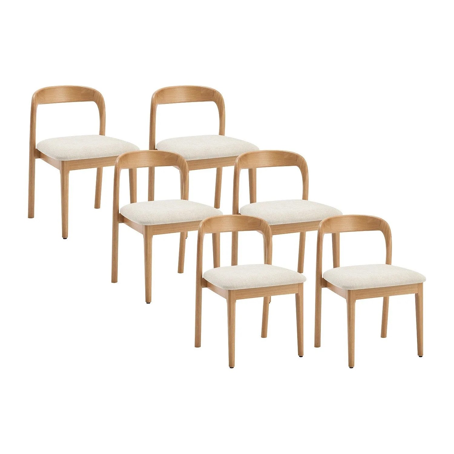 Vente-unique Stuhl Seryna Cremefarben 49.5 cm