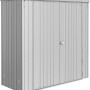 Biohort Geräteschrank, 177x186x78 cm, Silber-Metallic. Gartenschrank für Garten, Terrasse oder Garage.