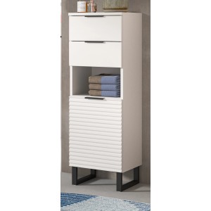 Inn.Furn Badkommode Weiß 35 cm mit Soft-Close Roove