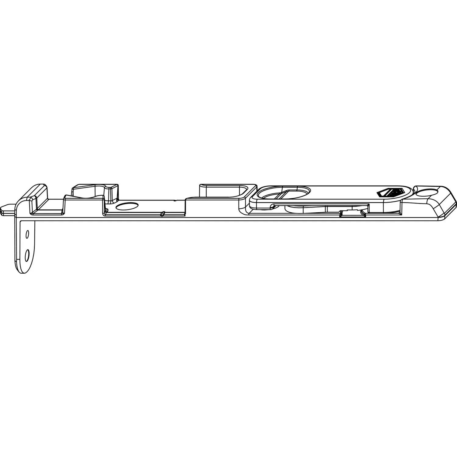 Maco Kantriegel Unten Eurofalz Ft 18mm 9V Länge 170mm Silber