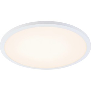 Weiße LED Deckenleuchte Barozzi, Ø 40 cm, modernes Design für Innenräume.