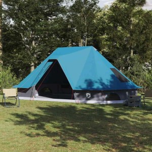 vidaXL Familien-Tipi-Zelt mit Dach Blau 680 x 430 x 270 cm 42000961