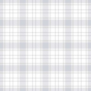 Karierte Kindertapete in Weiß und Grau, ideal für Baby- und Kinderzimmer.