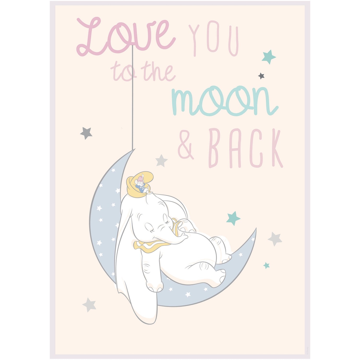 Komar Wandbild Dumbo Moon 40 x 50 cm