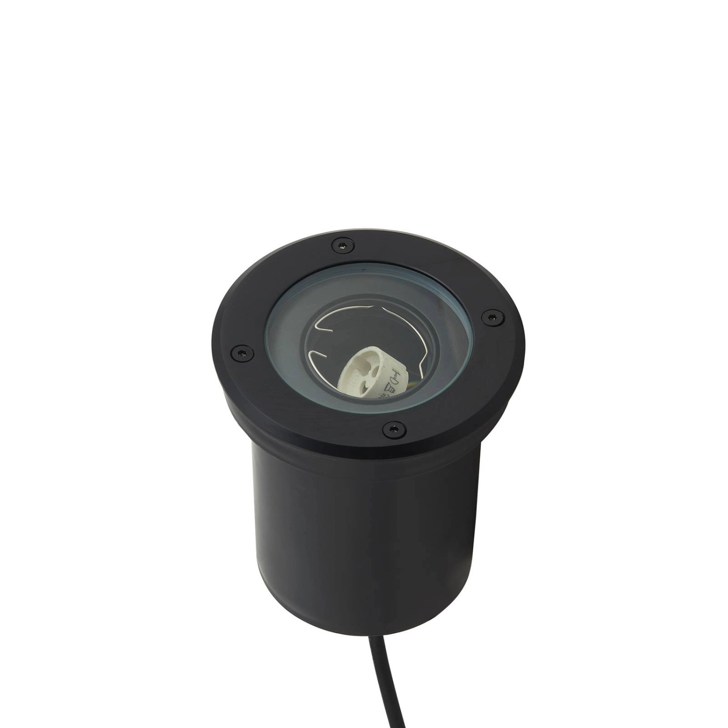 Lindby Bodeneinbauleuchten Cliff 10017712 Modern in Schwarz 1-flammig GU10 günstig online kaufen