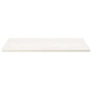 vidaXL Tischplatte Weiß 110x60x2,5 cm Massivholz Kiefer Rechteckig 824421