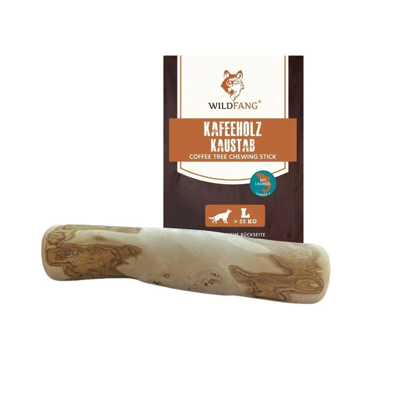 Wildfang Kaffeeholz Kaustab mit Lachsöl M