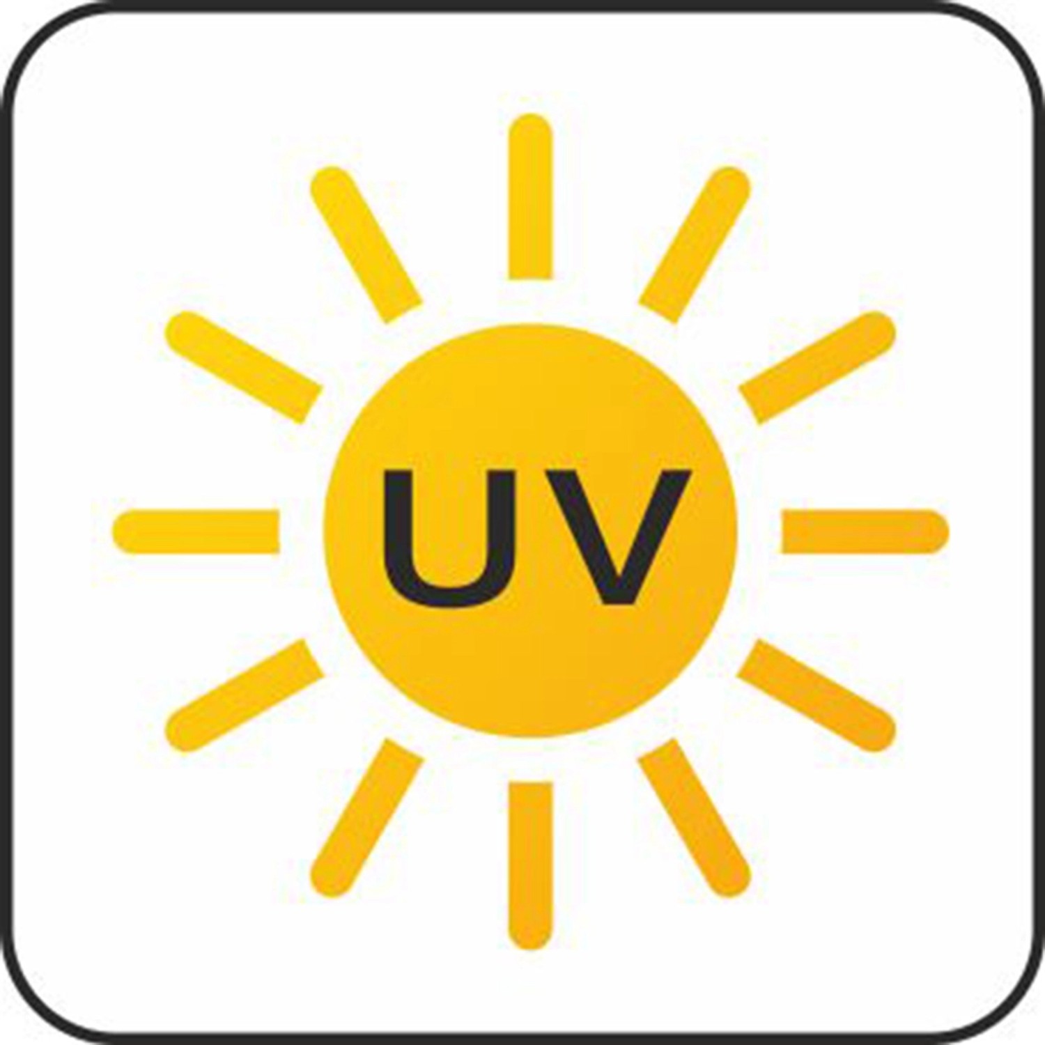 Symbol für UV-Beständigkeit des Scheurich Pflanzgefäß C-Cube.