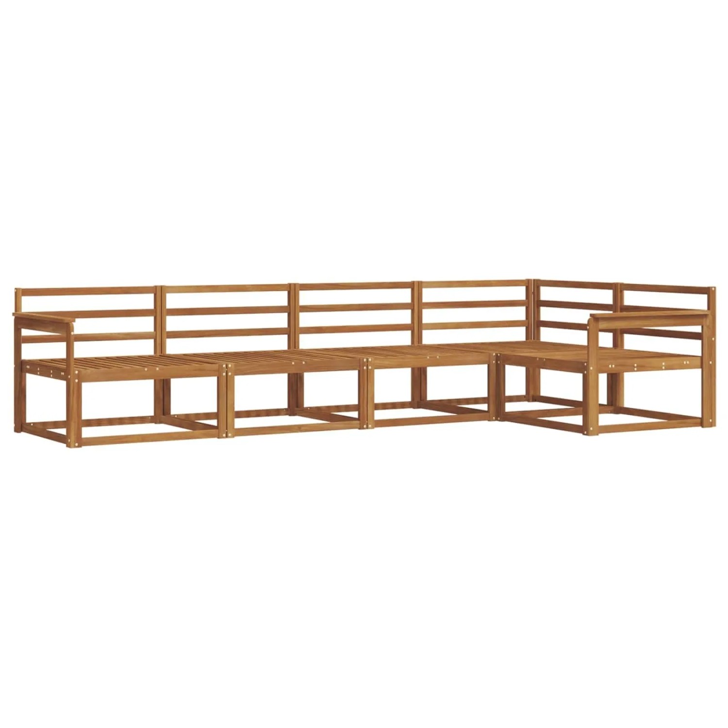 vidaXL Outdoor-Sofagarnitur 5-Tlg Natur Massivholz Akazie 3367567