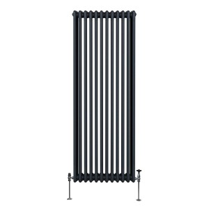 Anthrazitgrauer 3-Säulen Heizkörper, 1800x562mm, traditionelles Design für wohlige Wärme.