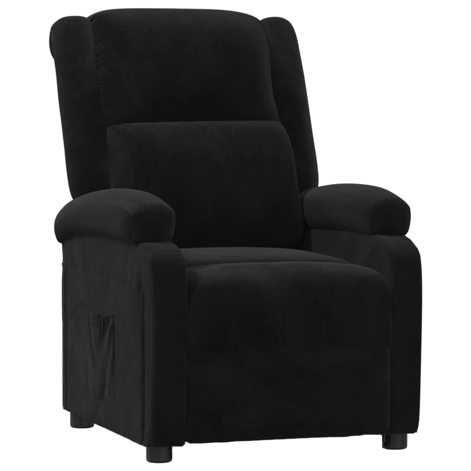 vidaXL Relaxsessel Schwarz Samt 342405