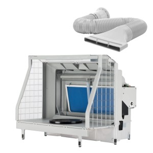 Xpotool Airbrush Absauganlage Wasserwand 11M³/Min Wasserfall Led-Licht Lüfter