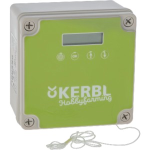 Kerbl Steuerung für automatische Hühnertür, Zeitschaltuhr und Lichtsensor für Geflügelstall.
