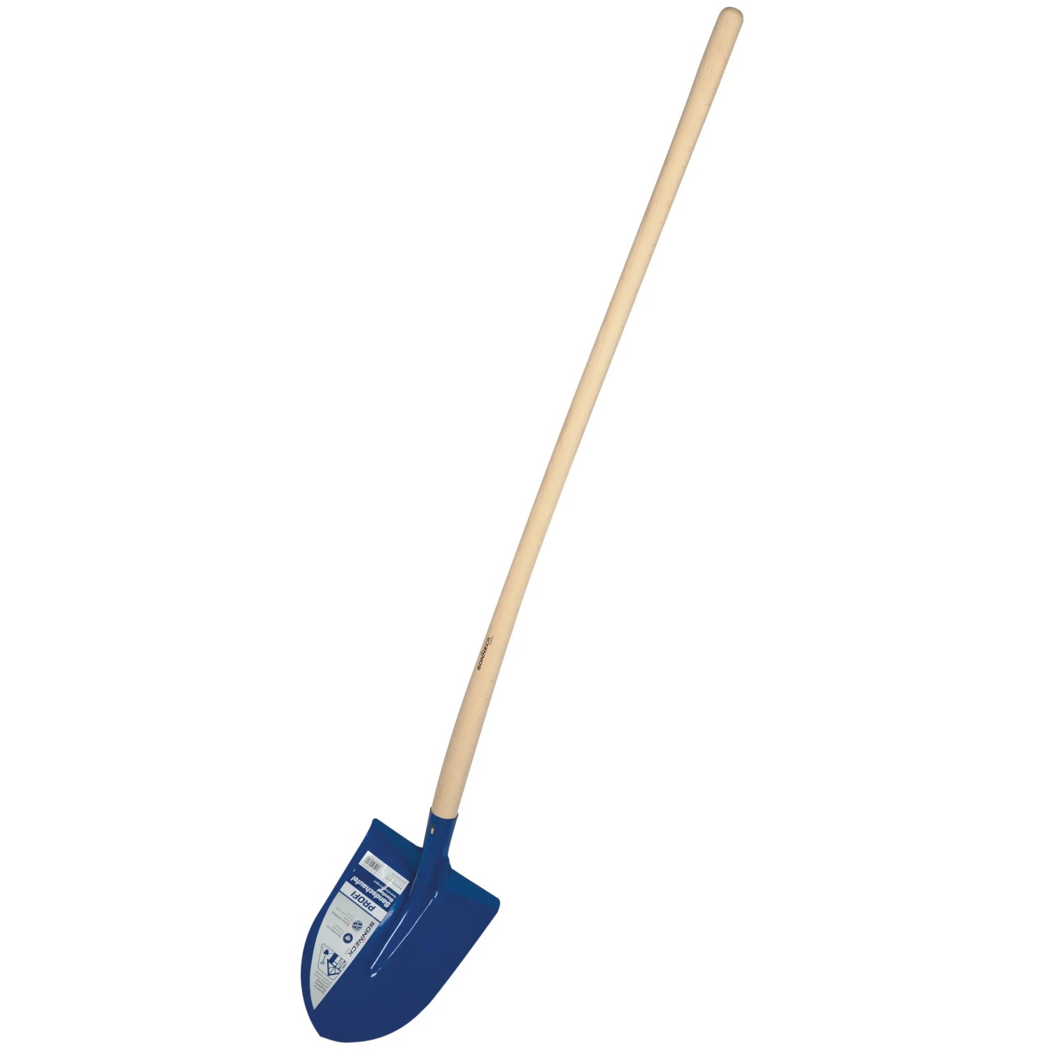 Sonneck Frankfurter Schaufel mit Buchenstiel, blau, für leichte Gartenarbeiten.