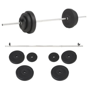vidaXL Langhantel-Set 30 kg 91398