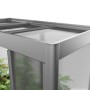 Detailaufnahme: Biohort Florentina Gewächshausaufsatz in Quarzgrau-Metallic für Hochbeet. Zubehör für optimales Pflanzenwachstum.
