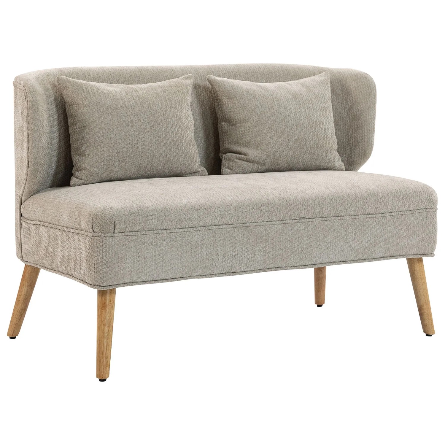 HOMCOM Loveseat Polyester 117L x 65B x 78,5H cm Beige
