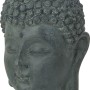 Grauer Buddha-Kopf (9x15cm) als Dekofigur für den Garten.