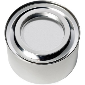 Flash Brennpaste 200g im silbernen Behälter für Fondue, Tischgrill und Wok.