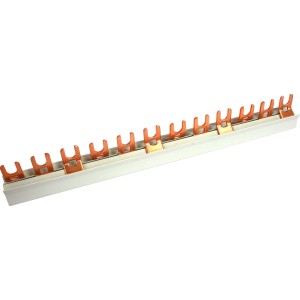 Eurovario Phasenschiene, 3-polig, für 12 Module, Verteiler-Zubehör.