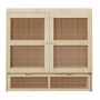 okwish Schrankbett 140x200cm mit Stauraumschubladen Wandbett Jugendzimmer Natur ohne Matratze_9