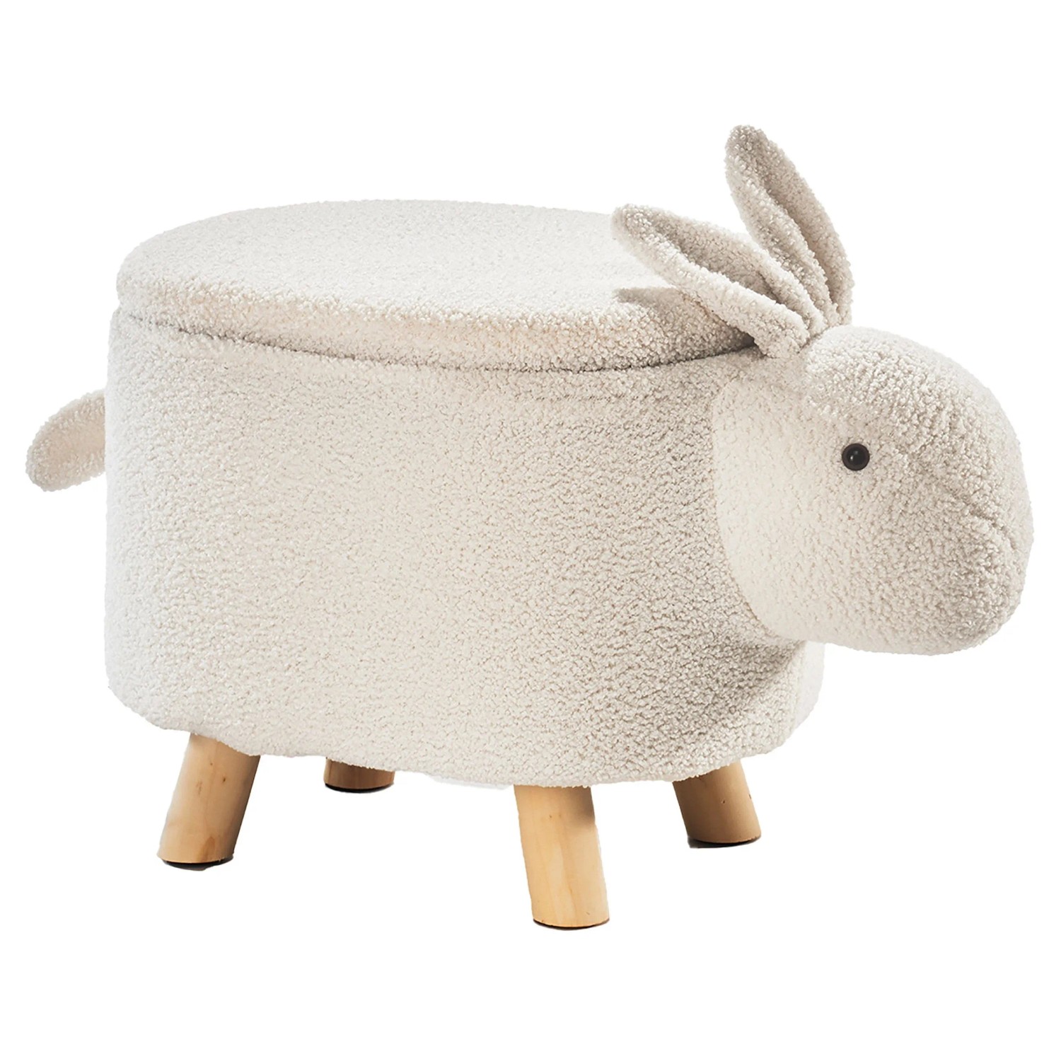 Kobolo Tierhocker Kinderhocker Hocker BUNNY Design Hase mit Staufach Teddys günstig online kaufen