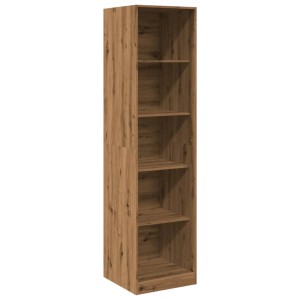 vidaXL Kleiderschrank Artisan-Eiche, 50x50x200 cm, Holzwerkstoff mit fünf Fächern.